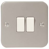 BG Metal Clad 2 Gang 2 Way Switch