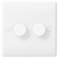 Nexus Moulded 2 Gang 2 Way Push Dimmer