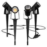 Luceco LED Garden Spike Lights Kit Pack of 4