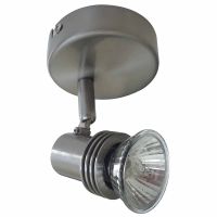 Eterna Single GU10 Spotlight Brushed Nickel