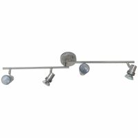 Eterna Quad Bar GU10 Spotlight Brushed Nickel