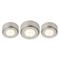 Ellen Round LED Cabinet Light Colour Switchable Through 3-4-6k Pack of 3