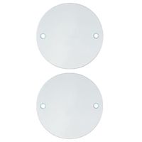 20mm White Conduit Box Lids Pack of 2