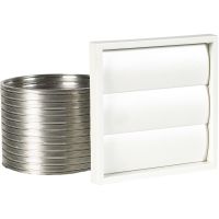 Manrose 100mm Wall Vent Kit For 100mm Fans