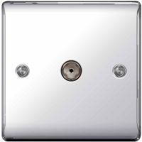 BG Nexus Co-Axial Socket 1 Gang Polished Chrome