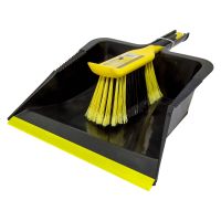 Bulldozer Heavy Duty Dust Pan & Brush Set