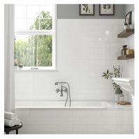 Liso Gloss White Ceramic Wall Tile 100 x 200mm