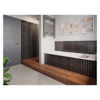 Galaxy Black Glass Mosaic Wall Tile 300 x 300mm