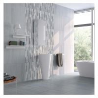 Sunset White Porcelain Decor Wall Tile 316 x 608mm