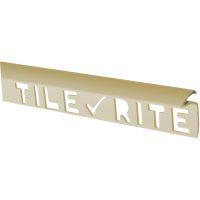 Soft Cream PVC Round Profile Tile Trim 7mm x 2.4m