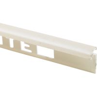 Ivory PVC Round Profile Tile Trim 7mm x  2.4m