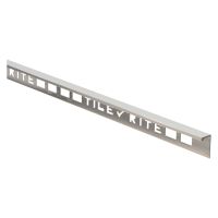 Tile Rite 12mm L-Shaped Bright Silver Tile Trim 2440mm