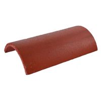 Redland Half Round Ridge Tile Rustic Red 256 x 450 x 98mm