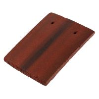 Redland Eaves/Top Roof Tile Rustic Red 200 x 165mm