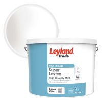 Leyland Trade Super Leytex Matt Emulsion Brilliant White 15ltr