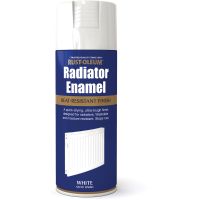 Rust Oleum Radiator Enamel White Satin 400ml