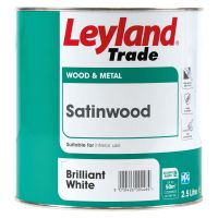 Leyland Trade Satinwood Brilliant White 2.5ltr