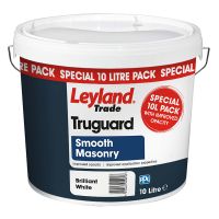 Leyland Trade Truguard Smooth Masonry Paint Brilliant White 10ltr