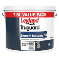 Leyland Truguard Smooth Masonry Paint Brilliant White 7.5ltr