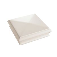 White Primed Stair Flat Newel Cap 125 x 125 x 47mm