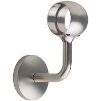 Rothley Handrail Connecting Wall Bracket Brushed Nickel