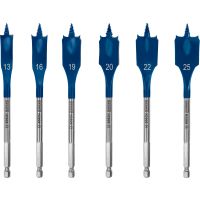 Bosch Expert 6pc Self Cut Speed Flat Bit Set