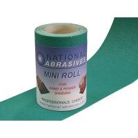 P180 Grade Extra Fine Green Aluminium Oxide Abrasive Roll 115mm x 5m