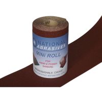 P120 Grade Fine Red Aluminium Oxide Abrasive Roll 115mm x 5m