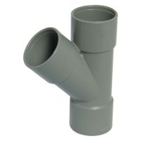 FloPlast 40mm Grey Solvent Weld 135° Branch