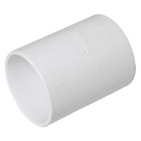 FloPlast 40mm White Solvent Weld Straight Coupler