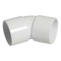 FloPlast 32mm White Solvent Weld 135° Swept Bend