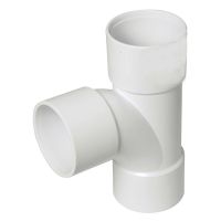 FloPlast Solvent Weld 40mm 92.5° Swept Tee - White