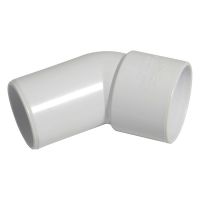 FloPlast 40mm White Solvent Weld 135° Conversion Bend