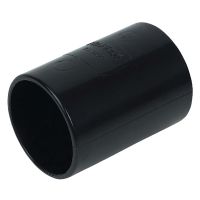 FloPlast 40mm Black Solvent Weld Straight Coupler