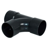 FloPlast 32mm Black Solvent Weld 92.5° Swept Tee