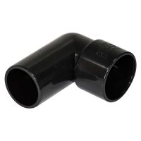 FloPlast 32mm Black Solvent Weld 90° Conversion Bend