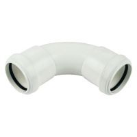 FloPlast 32mm White  Push Fit 90° Swept Bend