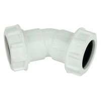 FloPlast 32mm White Compression 135° Bend