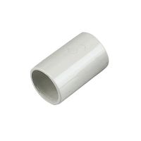 FloPlast White Overflow 22mm Straight Coupler Pack of 3