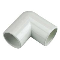 FloPlast White Overflow 22mm 90° Bend