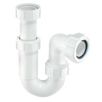 McAlpine 40mm Adjustable Inlet Tubular Swivel 'P' Trap