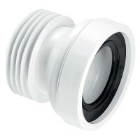 McAlpine 120mm Straight Rigid WC Connector