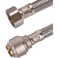 Flexible Tap Connector 22mm x ¾" x 300mm Pushfit Connector