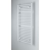 Curved White Heated Towel Rail 1150mm x 500mm