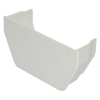 FloPlast White 114mm Square Line Gutter Internal Stop End