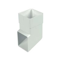 FloPlast White 65mm Square Downpipe Shoe