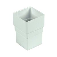 FloPlast White 65mm Square Downpipe Socket