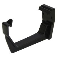 FloPlast Black 114mm Square Line Gutter Fascia Bracket