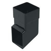 FloPlast Black 65mm Square Downpipe Shoe