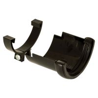 FloPlast Black 112mm Half Round Gutter to Cast Iron Adaptor